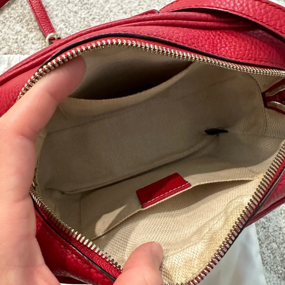 SOLD Gucci Red Camera Bag - Picture 15 of 17